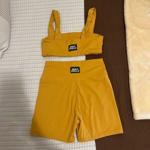 Daily Drills biker short and sports bra set